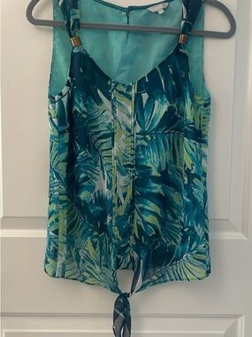 Per Una Teal and navy Blouse/ Sleeveless